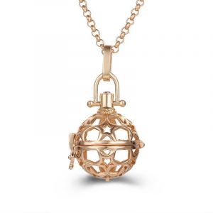 Collier Femme Enceinte Bola de Grossesse avec Pendentif Creux