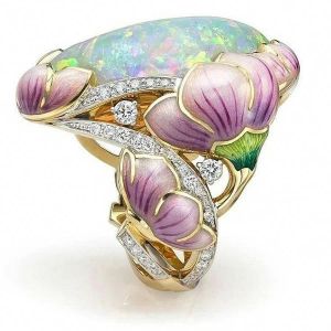 Bague Grosse Fleur de Lavande