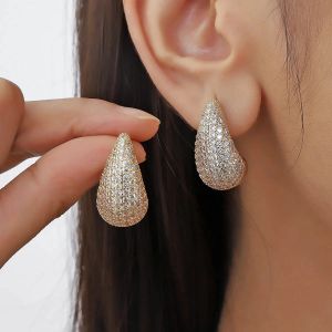 El&eacute;gantes Boucles d'Oreilles Clou Goutte d'Eau