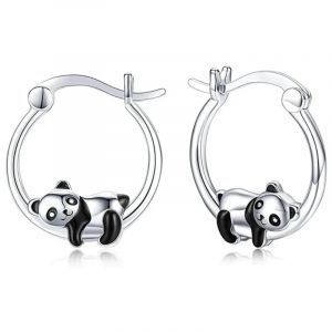 Boucles D'Oreilles Créoles Panda