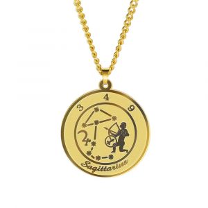Collier avec Pendentif Signe du Zodiaque Astrologique Homme ou Femme