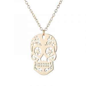 Pendentif Tête de Mort Or