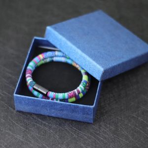 Bracelet Double Tress&eacute; Ethnique Multicolore