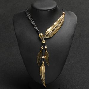 Collier Plume Femme