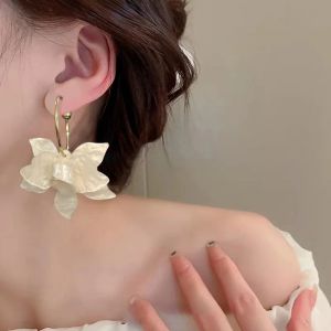 Boucles d'Oreilles Cr&eacute;oles Pendantes Fleurs Larges
