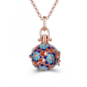 Collier Femme Enceinte Bola de Grossesse avec Pendentif Creux