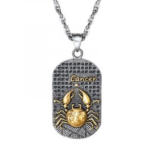 Collier avec Pendentif de Style Signe du Zodiaque Astrologique