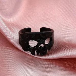 Bague Tête de Mort Noire