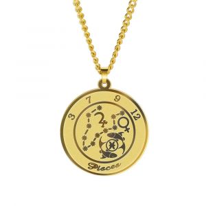 Collier avec Pendentif Signe du Zodiaque Astrologique Homme ou Femme
