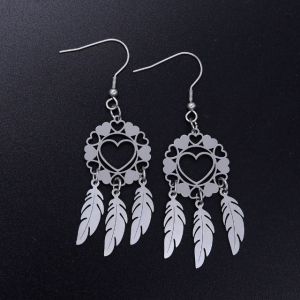 Boucles d'oreille Coeur Attrape Rêve