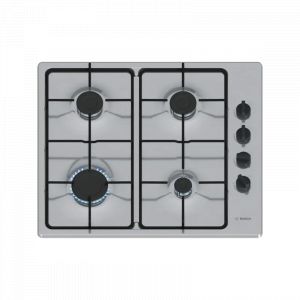 BOSCH Table de cuisson 4 feux gaz inox - PBP6B5K80