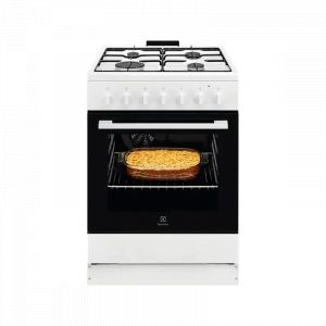 ELECTROLUX Cuisinière mixte 60 cm 4 feux gaz - LKK620010W
