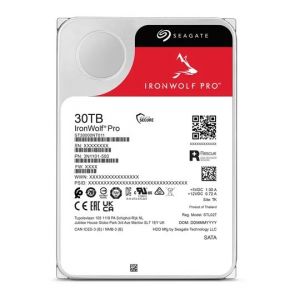 Disque dur Seagate 30TB, 7200rpm, 512MB, SATAIII, IronWolf Pro, CMR
