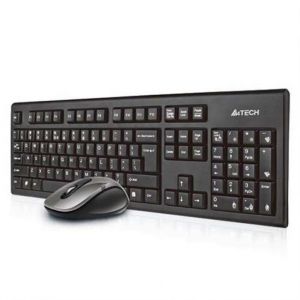 Clavier + souris A4Tech 7100N Eng Black (A4TKLA41220)