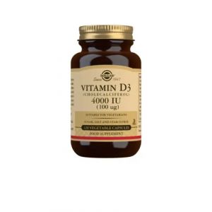 Solgar Vitamine D3 4000 UI 100 &micro;g Chol&eacute;calcif&eacute;rol 120 capsules v&eacute;g&eacute;tales