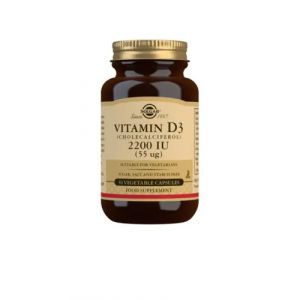 Vitamine D3 Solgar 2200 UI 55 &micro;g 50 capsules v&eacute;g&eacute;tales