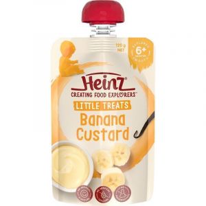 Heinz Custard with Banana Pouch 120g 6m+