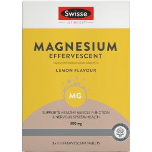 Swisse Ultiboost Magnesium 300mg 60 Effervescent Tablets