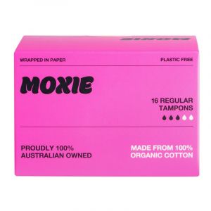 Moxie 100% Organic Cotton Tampons Regular 16 Pack