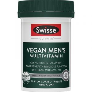 Swisse Vegan Mens Ultivite 60 Tablets
