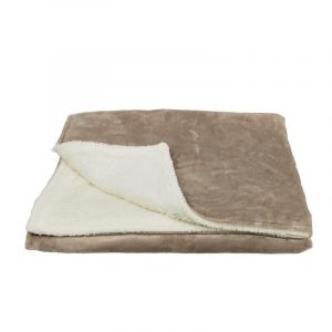 Homedics Heated Throw Blanket Cream