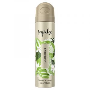 Impulse Body Spray Aerosol Deodorant Illusions 75ml