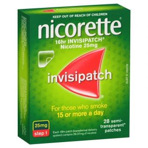 Nicorette Quit Smoking Nicotine 16 Hour Invisipatch Step 1 28 Pack