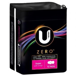 U by Kotex Zero Super Wing 10 Pack