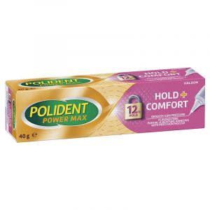 Polident Max Hold + Comfort Adhesive Cream 40g