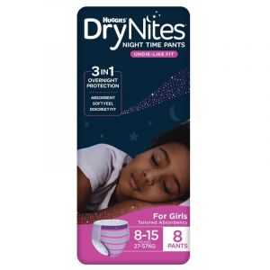 Huggies DryNites Girl 8-15 Years 8 Pack