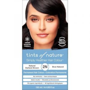 Tints of Nature 2N Natural Darkest Brown Permanent Hair Dye 130ml
