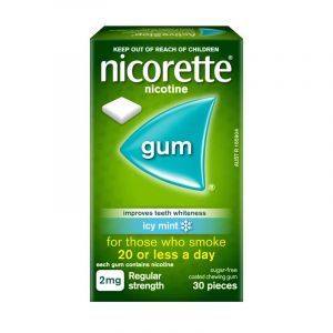 Nicorette Gum 2mg Icy Mint 30 Pieces