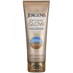 Jergens Natural Glow Skin Firming Moisturiser Medium To Deep Skin Tones 221ml