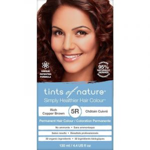 Tints of Nature 5R Rich Copper Brown Permanent Hair Dye 130ml