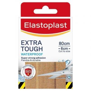 Elastoplast Extra Tough Waterproof Plasters Cut To Size 80cm x 6cm