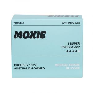 Moxie Menstrual Cup with Purse-worthy Pod Super