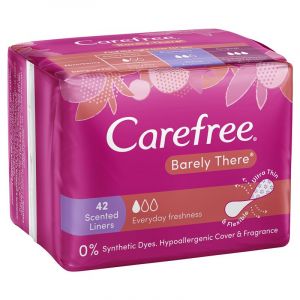 Carefree Barely There Shower Fresh Scented Panty Liners 42 Pack