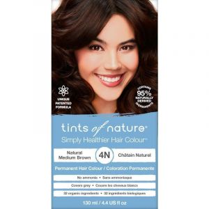 Tints of Nature 4N Natural Medium Brown Permanent Hair Dye 130ml