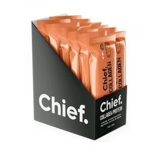 Chief Collagen Protein Bar - Hazelnut Brownie 12 Pack