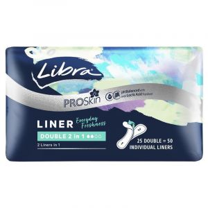 Libra Liner Flexi Double Liner Thin 2 in 1 25 Pack