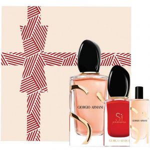 Giorgio Armani Si Intense Eau De Parfum 100ml + Si Passione & Si Eau de Parfum 15ml 3 Piece Set