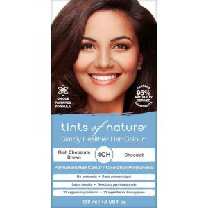 Tints of Nature 4CH Rich Chocolate Brown Permanent Hair Dye 130ml