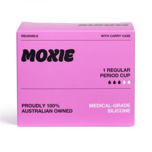 Moxie Menstrual Cup with Purse-worthy Pod Regular