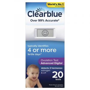 Clearblue Advanced Digital Ovulation Kit Test (Dual Hormone) 20 Pack