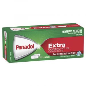 Panadol Extra Paracetamol Pain Relief 32 Caplets