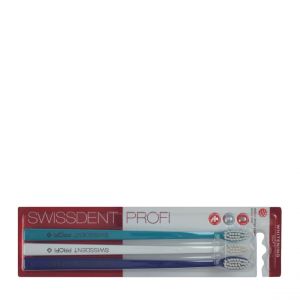 Pack de 3 Brosses &agrave; Dent Blancheur - Blanc, Turquoise, Bleu