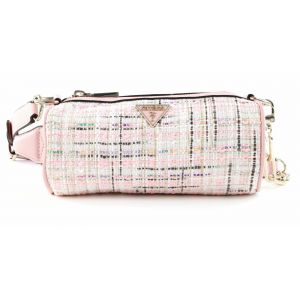 Guess, Manhattan, Polyester, Sac &agrave; bandouli&egrave;re, Sac &agrave; bandouli&egrave;re en tissu, Tweed rose, Femme