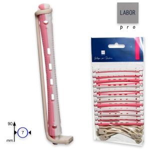 Bigoudis permanents longs paquet de 12 pi&egrave;ces 90 x 7 mm