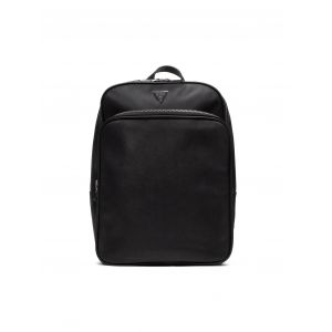 Guess, Sac &agrave; dos, cuir synth&eacute;tique, sac &agrave; dos en tissu, noir, HMECRN, homme