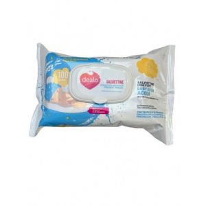 Dealo Lingettes Impr&eacute;gn&eacute;es D&eacute;licates B&eacute;b&eacute; Ultra Eau 100Pz